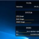 Rainmeter mit Uhrzeit auf dem Desktop Rainmeter mit Uhrzeit auf dem Desktop