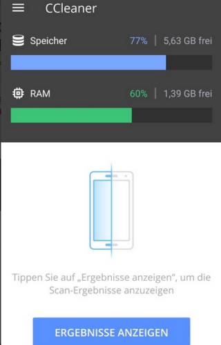CCleaner Android CCleaner Android Scan