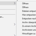 Mit 7-Zip entpacken Mit 7-Zip entpacken