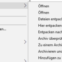 Mit 7-Zip entpacken Mit 7-Zip entpacken