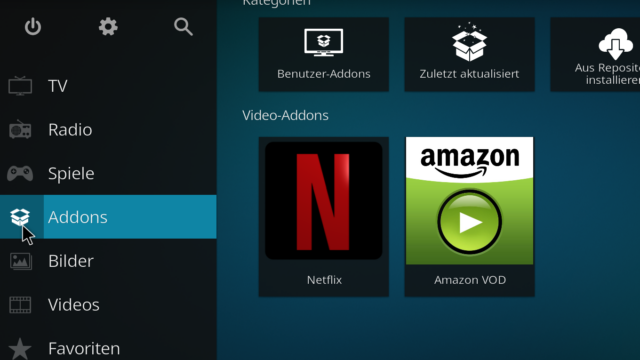 Netflix und Amazon in Kodi