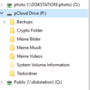 pcloud drive im Explorer pcloud drive im Explorer