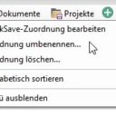SmartTools QuickSave für Word - -Zuordnung bearbeiten SmartTools QuickSave für Word - -Zuordnung bearbeiten