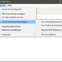 defender Exclusion Tool Kontextmenü