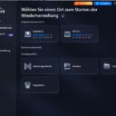 Oberfläche Wondershare Recoverit