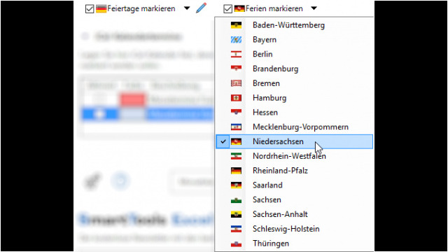 Ferientermine übernehmen