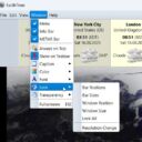 Verschiedene Darstellungsoptionen in EarthTime Verschiedene Darstellungsoptionen in EarthTime
