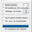 Drag'n'Crypt ULTRA Einstellungen