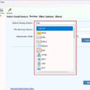 Sicherungemail Formatauswahl